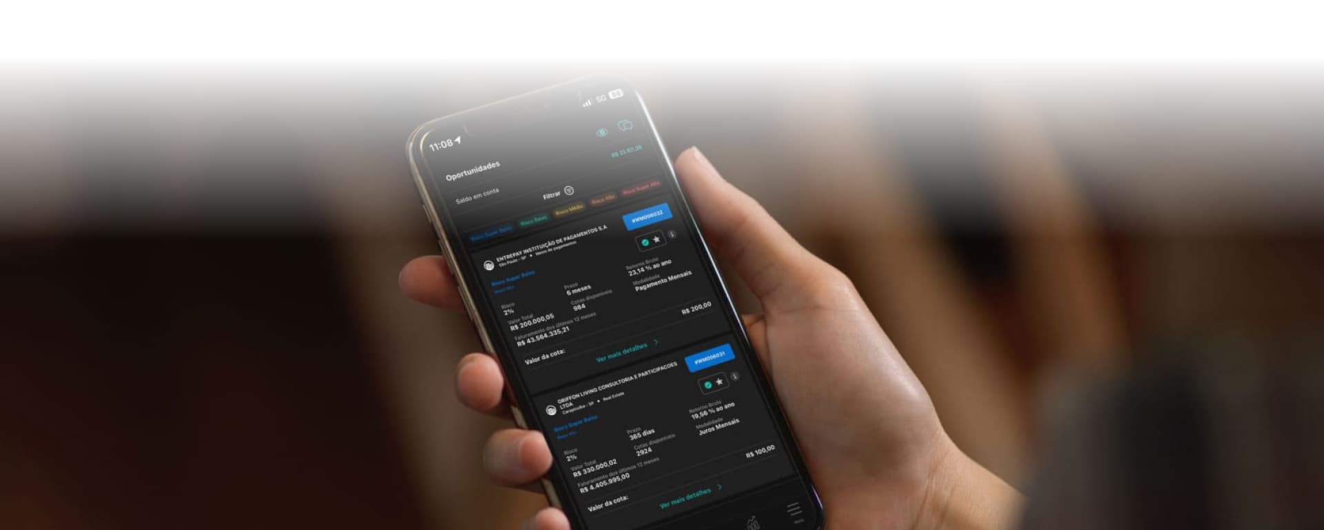 WMoney — recursos de investimento